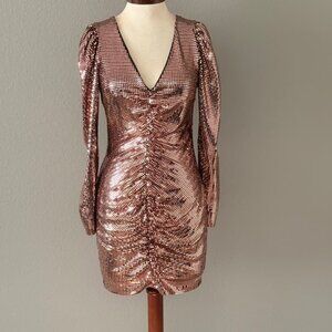 Zara Rose Gold Disco Ball Dress